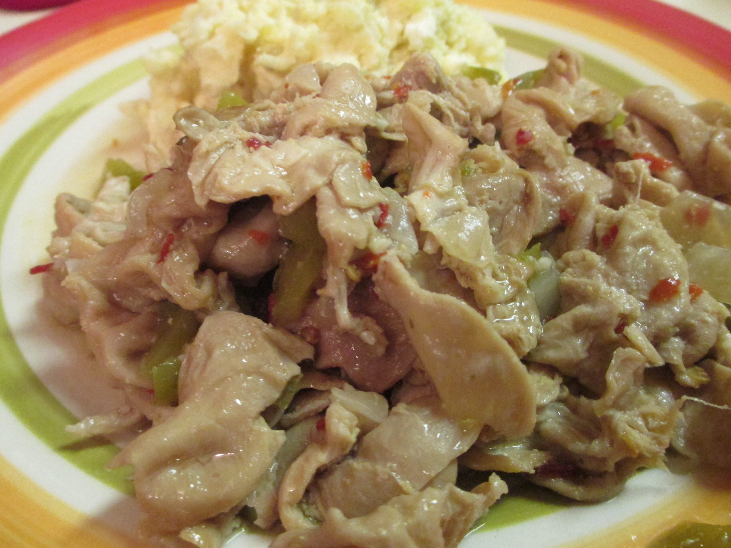 Cooked Pork Chitterlings