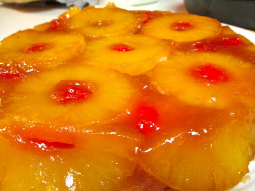 Pineapple upside down cake