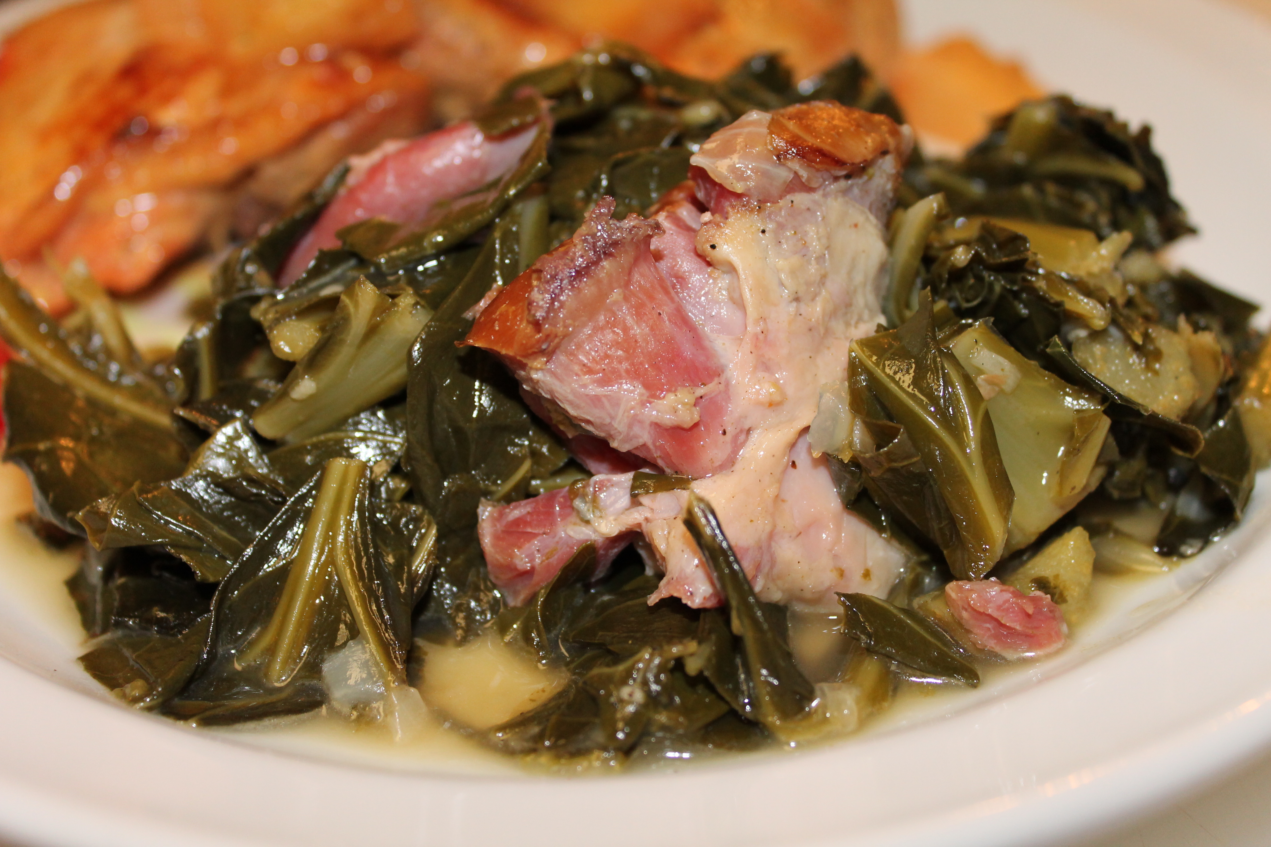 Southern Collard Greens with Ham Hocks