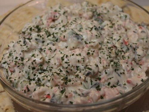 creamy seafood salad