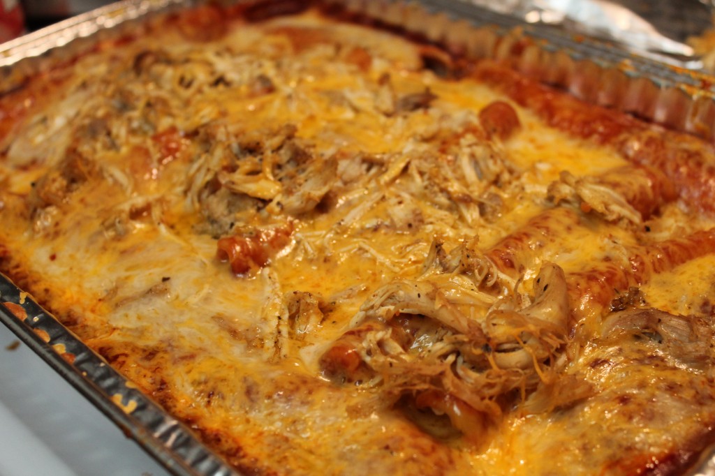 As enchiladas de frango fáceis agradarão a toda a sua família