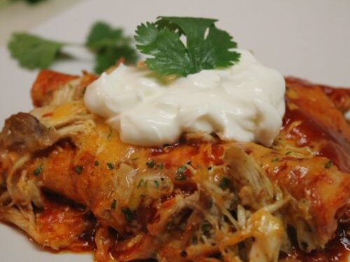 Easy chicken enchiladas