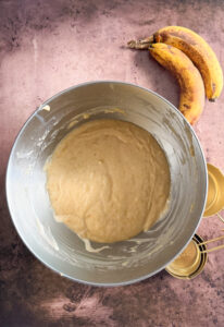picture of banana muffin batter