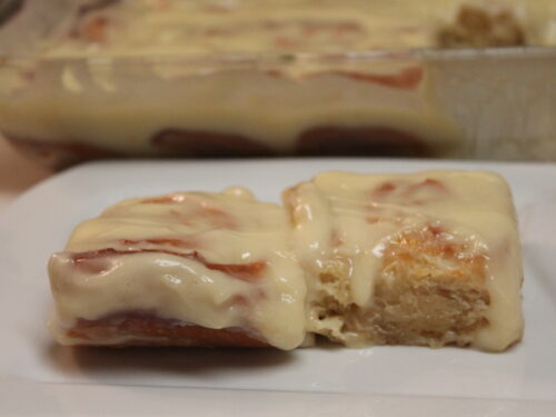 Orange Rolls with Orange cream cheese frosting