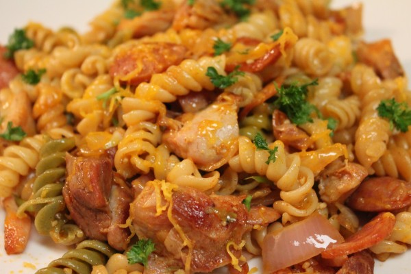 Cajun Chicken and Sausage Pasta | I Heart Recipes