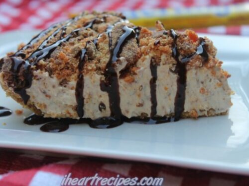 No Bake butterfinger pie