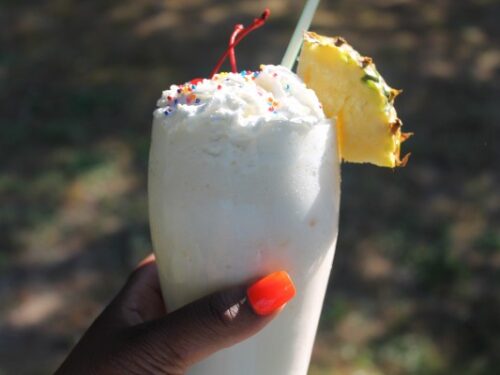 pineapple and passionfruit milkshake