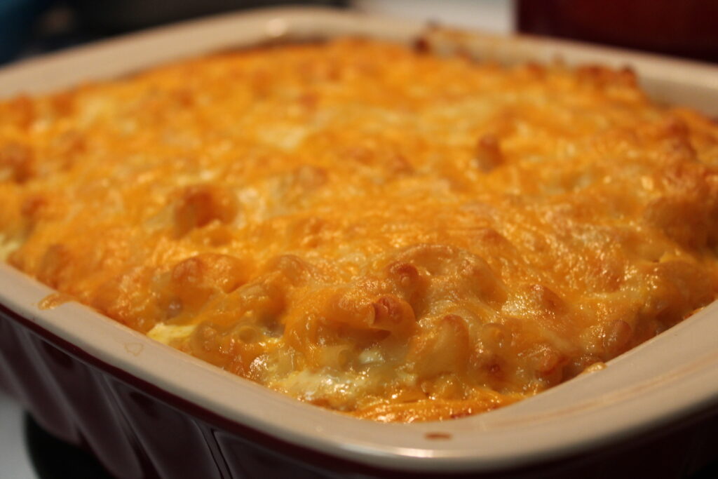 southern mac and cheese with evaporated milk