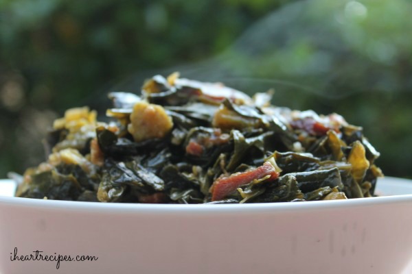 Southern Style Mustard Greens with Crispy Bacon - Tastes Just Like A Memory