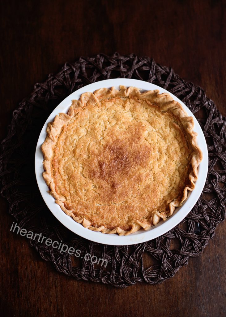 This traditional old-fashioned buttermilk pie will take you right back to holidays at home with the family. 