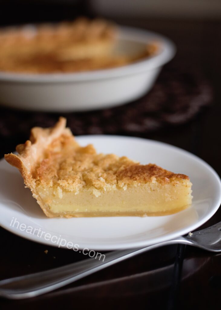 The sweet and creamy vanilla custard filling in this old-fashioned buttermilk pie pairs perfectly with the flakey crust and sweet topping. 