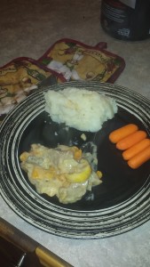 Subscriber photos - Smothered pork chops and garlic mashed potatoes