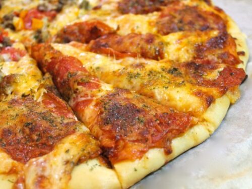 Homemade pizza