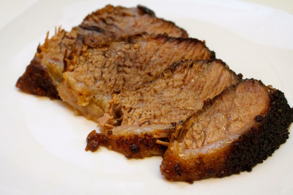 Delicious beef brisket in the oven
