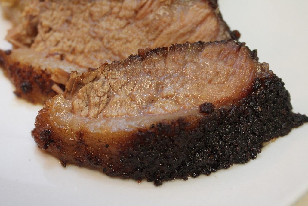 Beef brisket in the oven is delicious