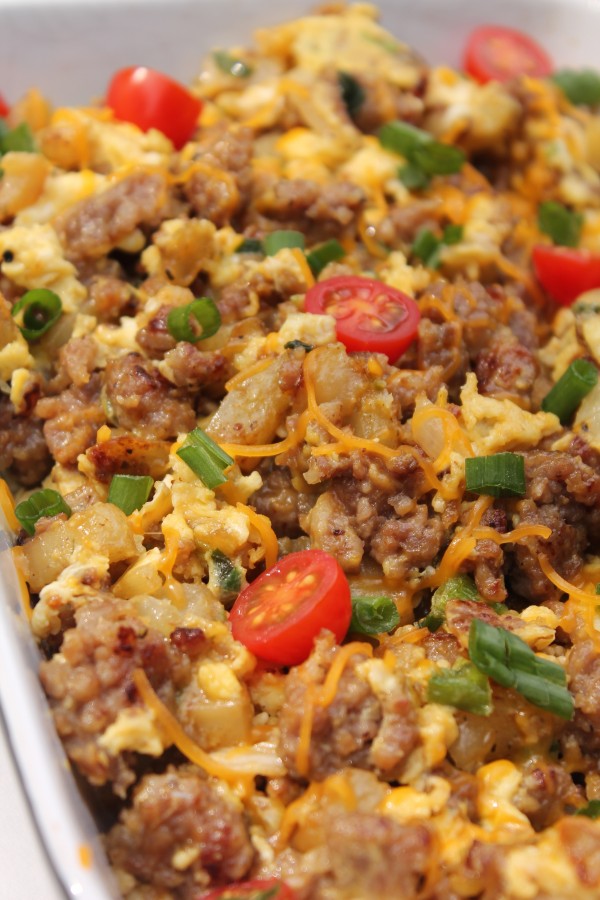 Egg, Sausage, and Potato Scramble