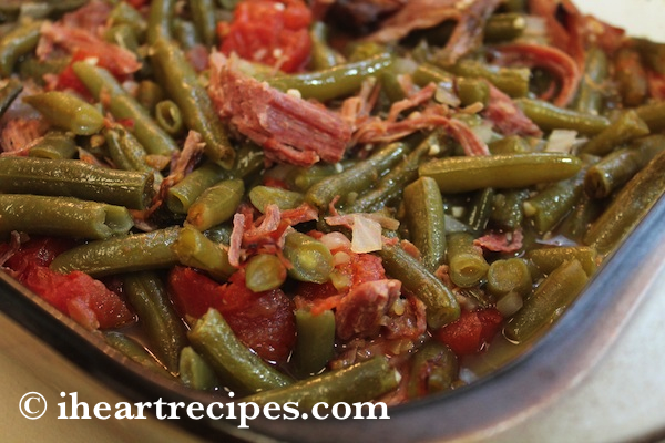 Crockpot Ham Green Beans and Potatoes - Savory With Soul