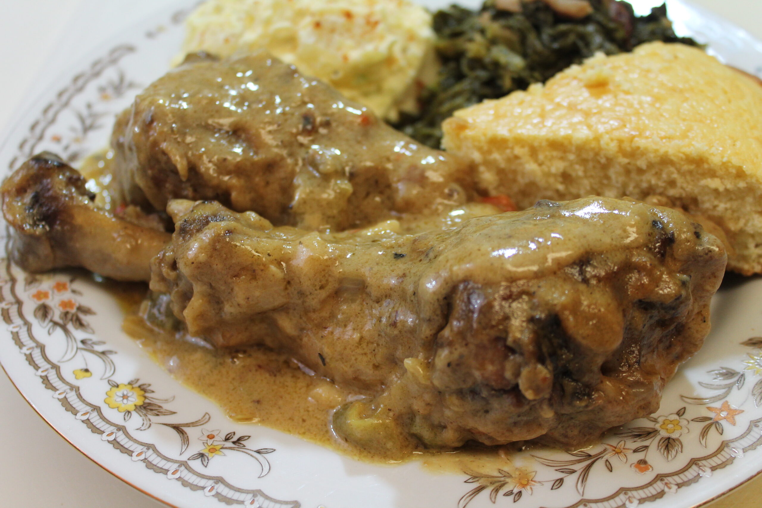 Easy Turkey Chops Smothered in Gravy Southern Style