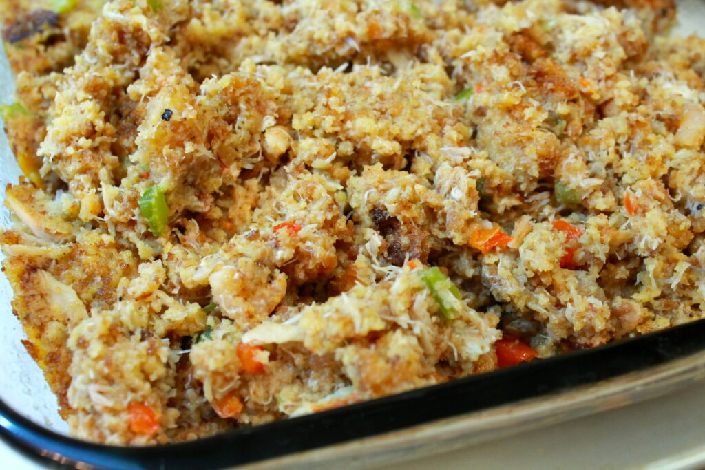 Seafood Cornbread Dressing I Heart Recipes