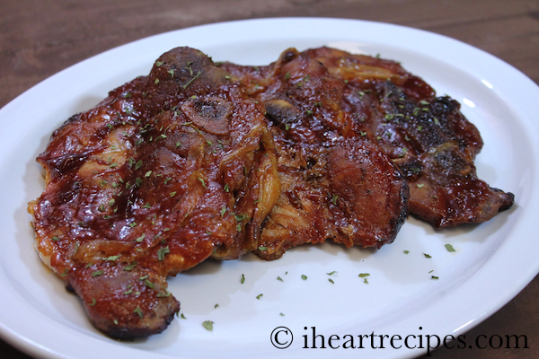 Bbq baked shop pork steaks