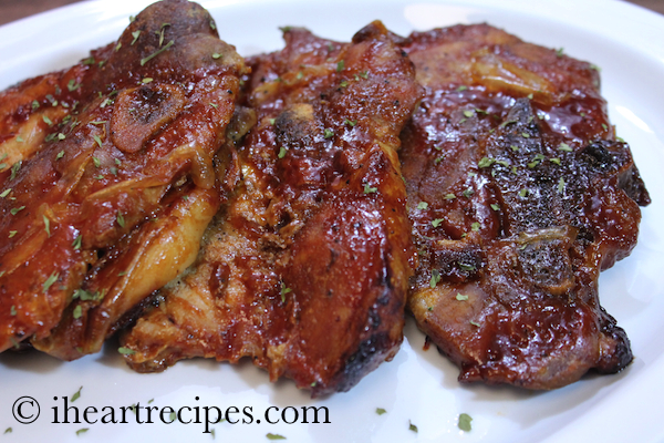 Oven Baked Barbecue Pork Chops I Heart Recipes,How To Cook Chicken Breast In Oven