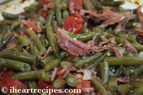 Southern Green Beans with Smoked Turkey | I Heart Recipes