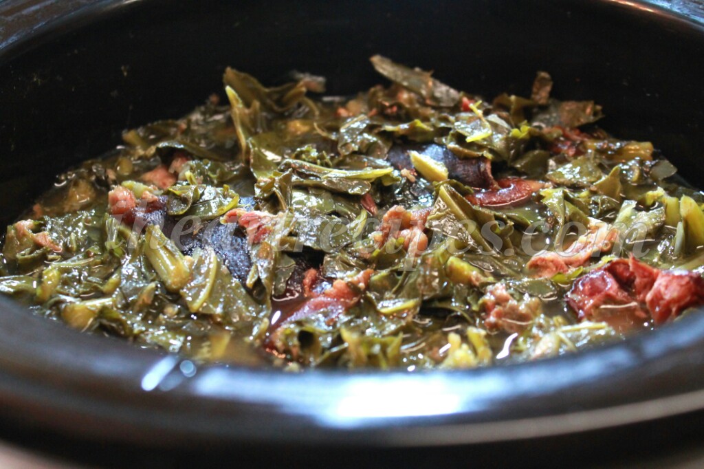 Southern Crockpot Collard Greens - Grilled Cheese Social