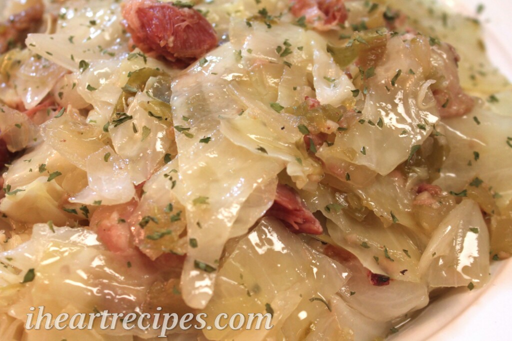 Southern Cabbage with Ham Hocks I Heart Recipes