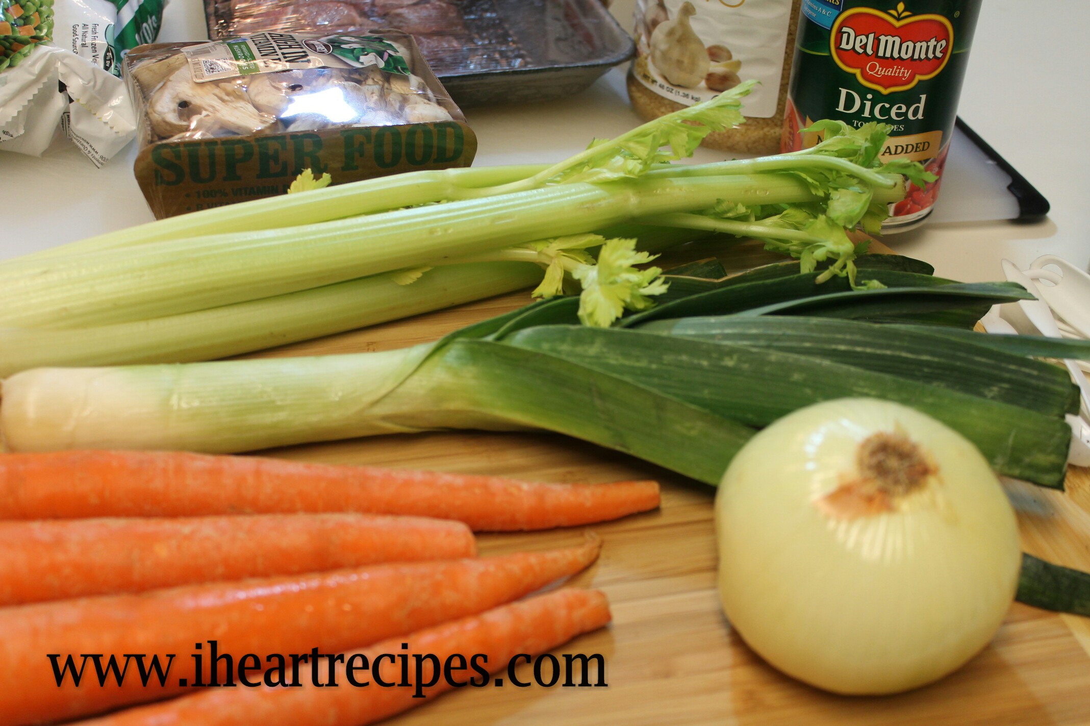 Delicious fresh veggies for beef stew