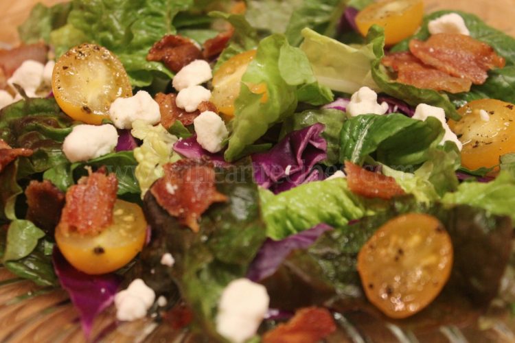 Bacon and Goat Cheese Spring Salad I Heart Recipes