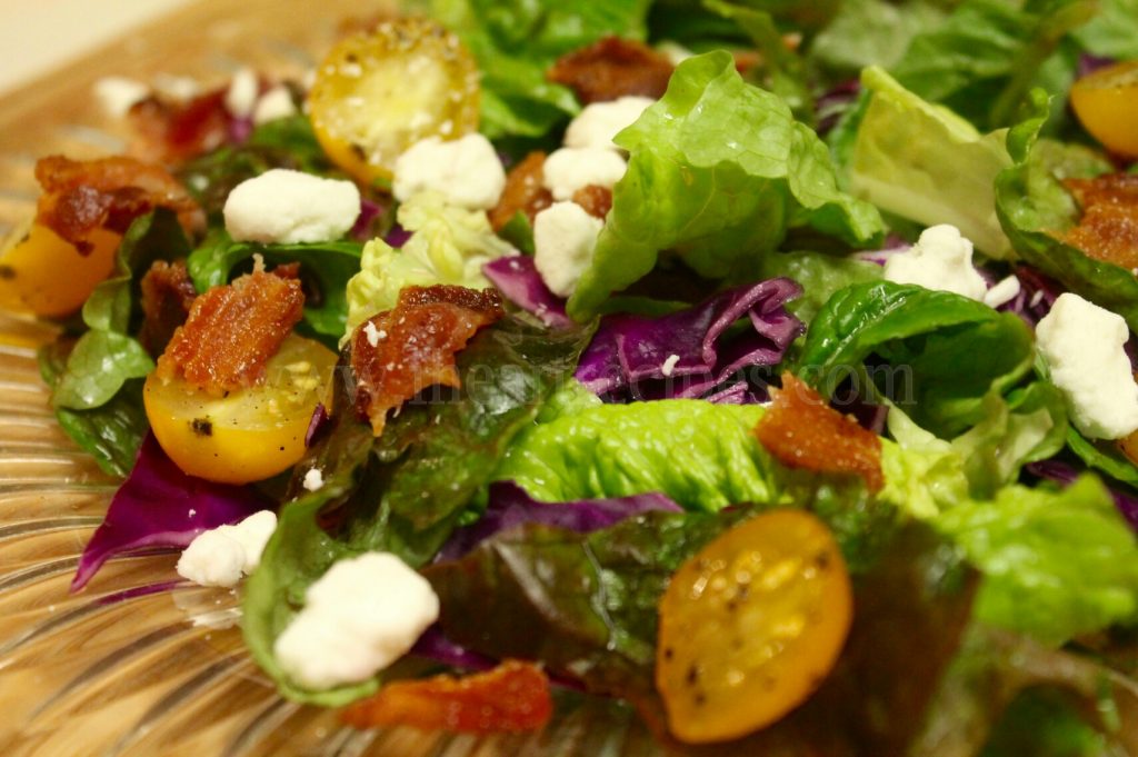 Bacon and Goat Cheese Spring Salad I Heart Recipes