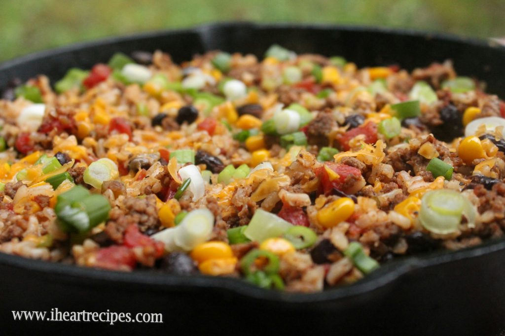 Tex Mex Ground Beef Skillet!