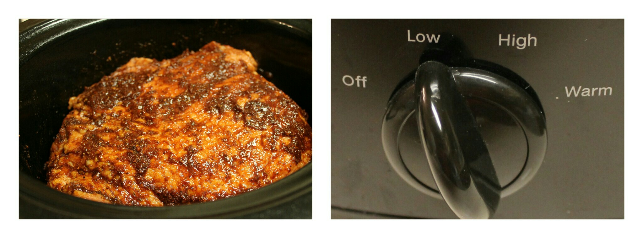 Spray your slow cooker with non-stick spray!