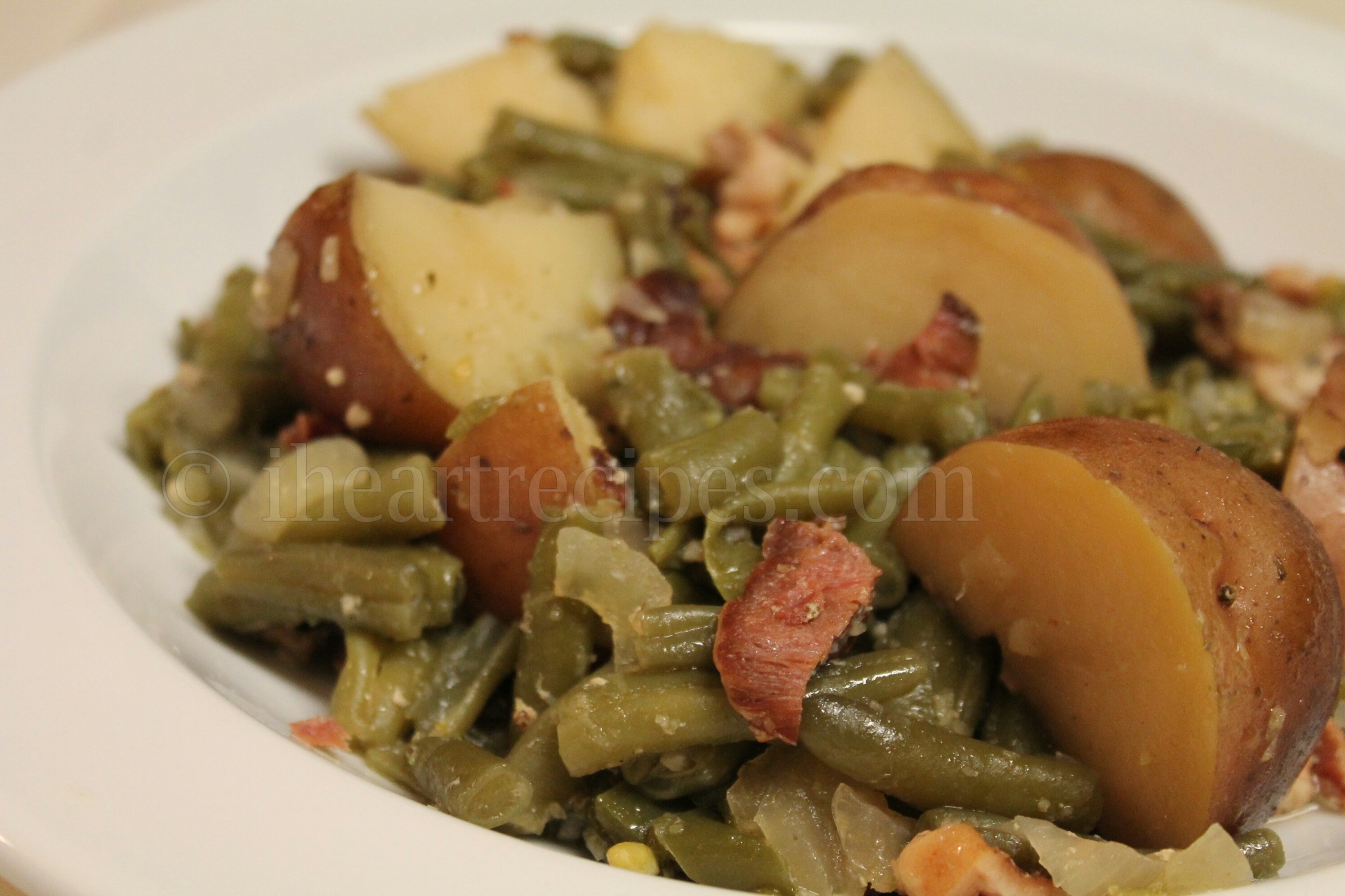 Southern Green Beans Bacon Potatoes I Heart Recipes