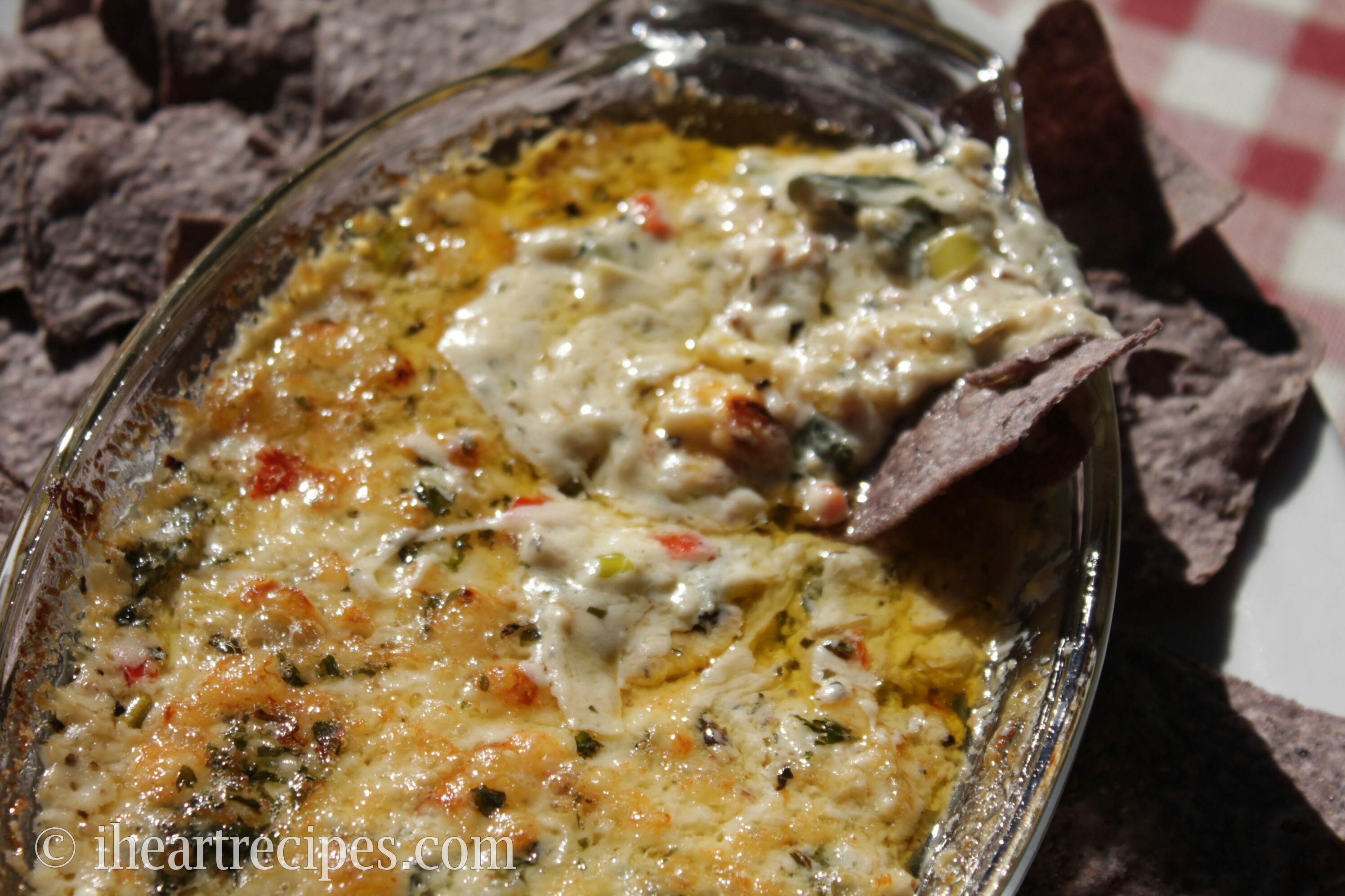 Wow your guests with this Bacon, Rainbow Chard and Artichoke Dip at your next gathering!