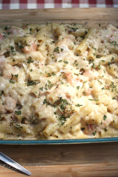 Seafood Baked Ziti