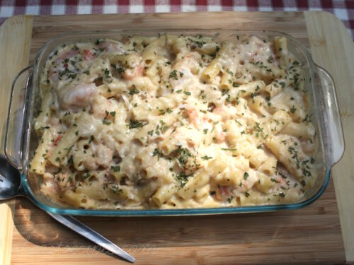 Seafood Baked Ziti