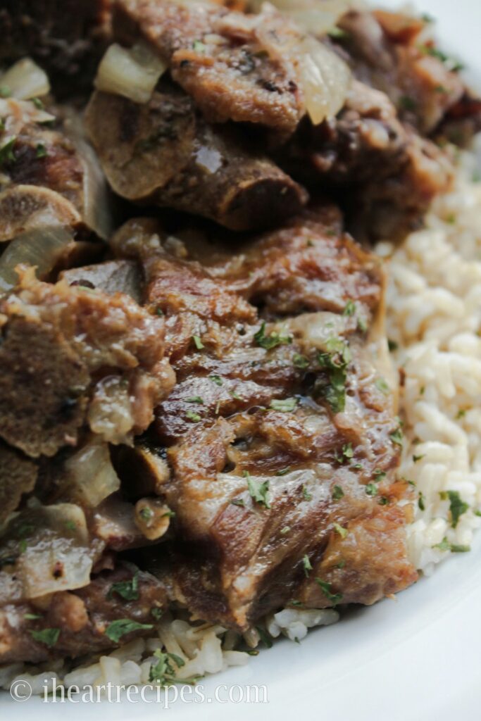 These tender soul food style pork neck bones are so tender they melt in your mouth. 