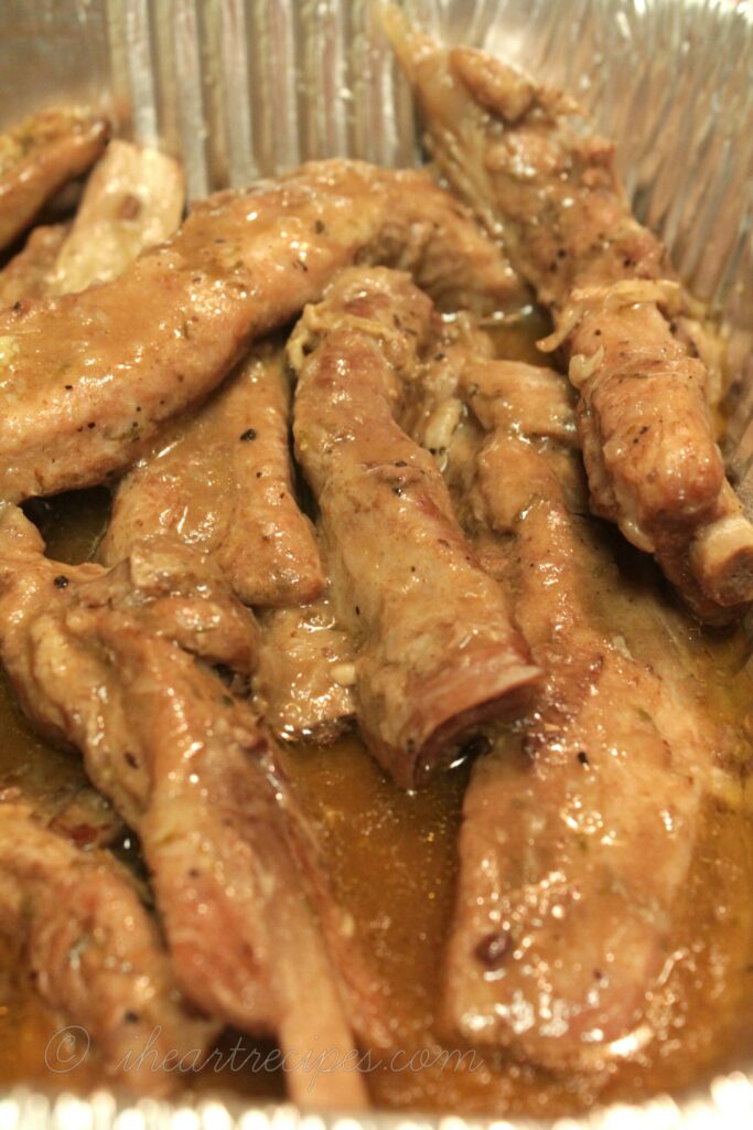 Tasty and delicious smothered ribs