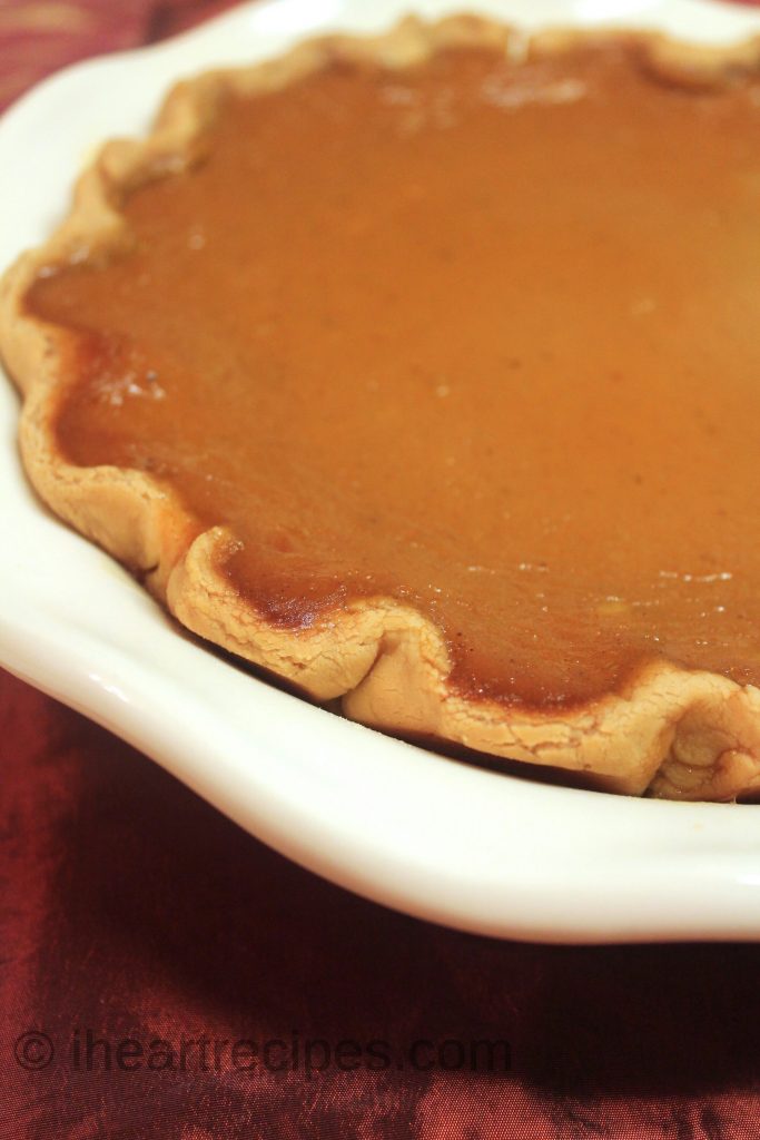 This traditional pumpkin pie is a delicious treat that's perfect for the holidays