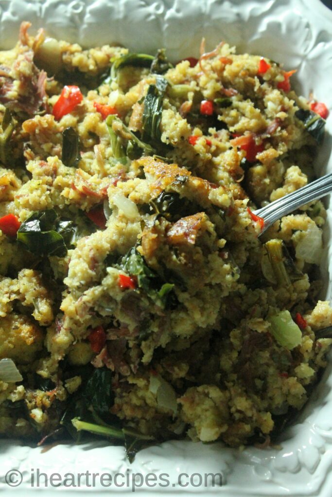 Tasty homemade cornbread dressing