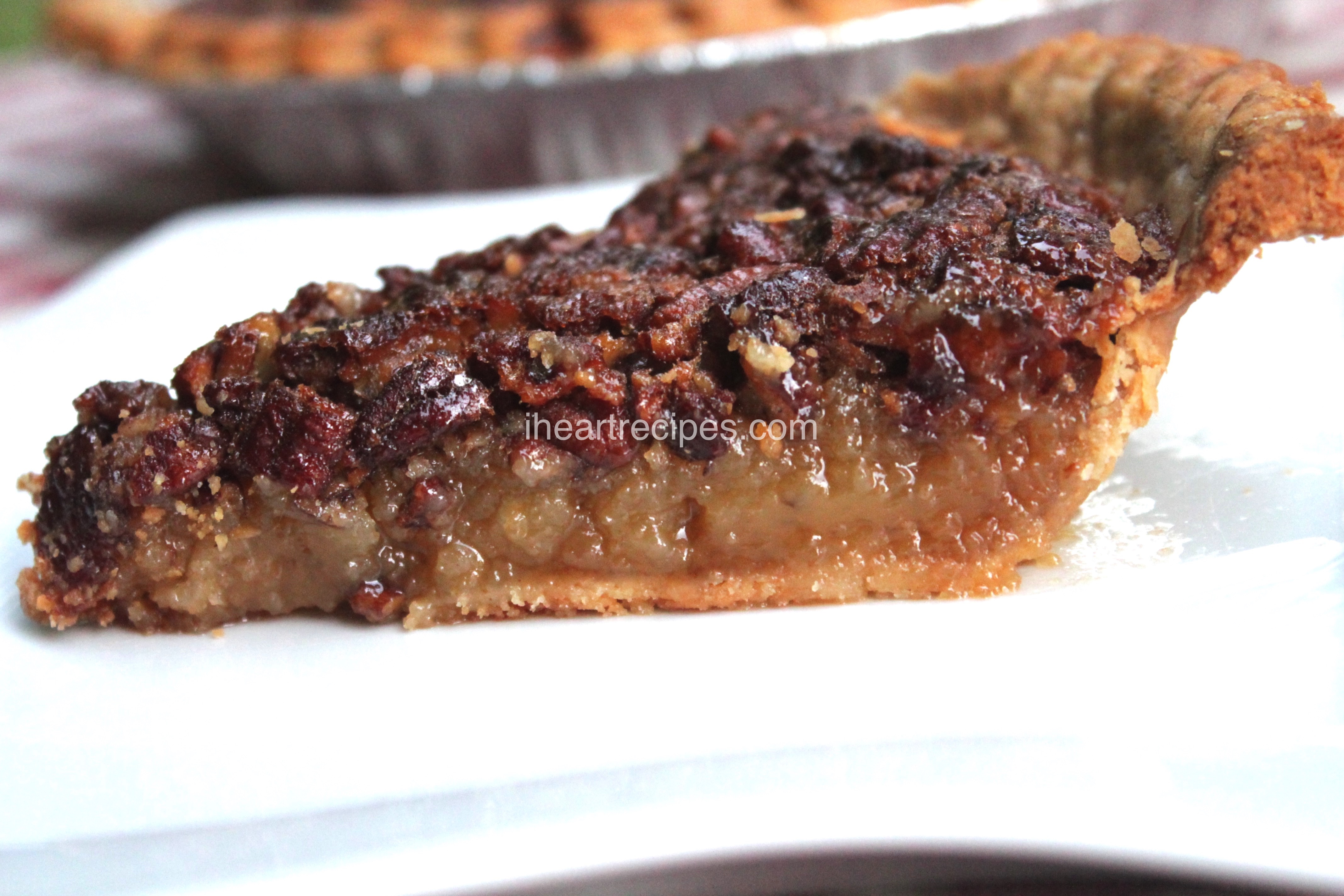 This Southern Pecan Pie is sweet and crunchy. 