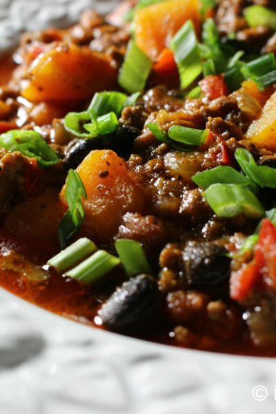 Beef, Black Bean, Butternut Squash Chili