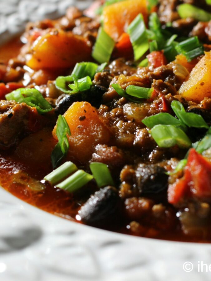 Beef, Black Bean, Butternut Squash Chili