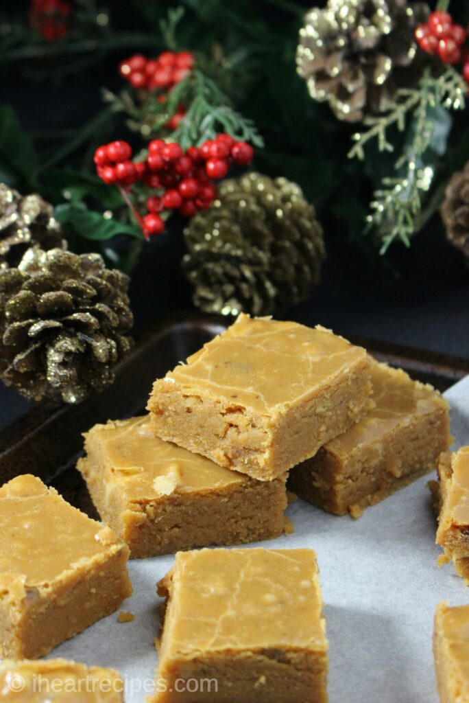 This sweet potato pie fudge is the perfect simple holiday dessert