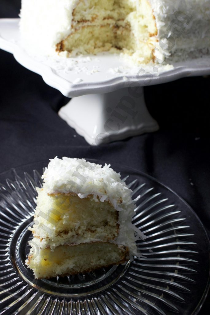 Such a treat - homemade coconut cake