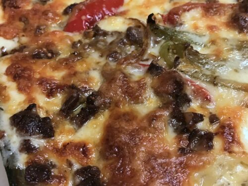 Philly Cheesesteak Lasagna