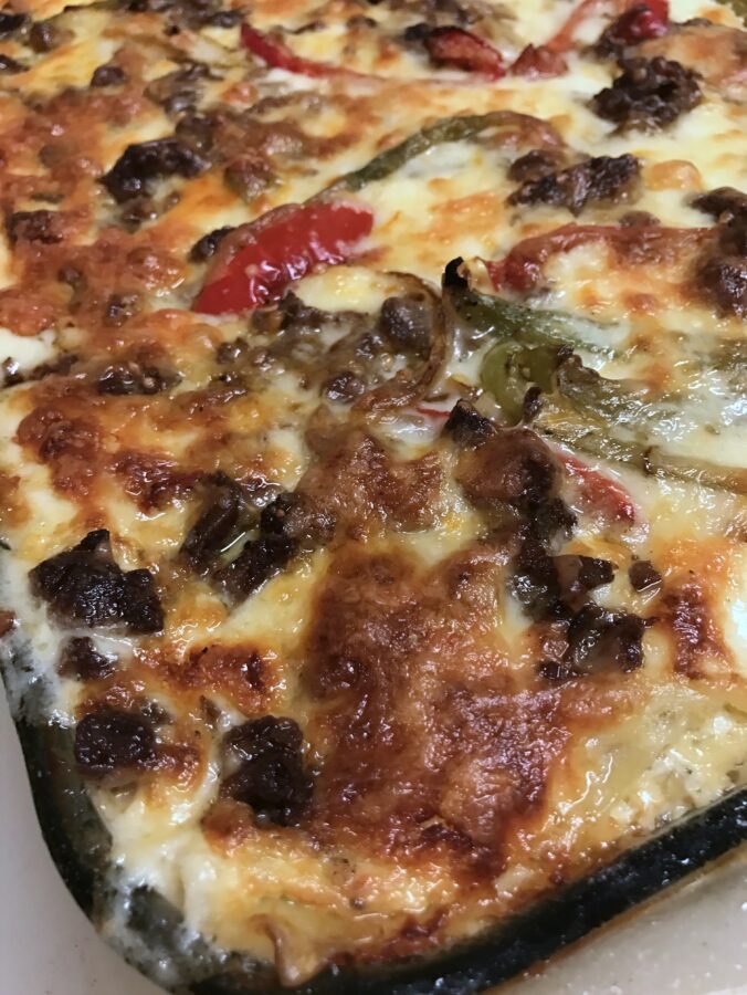 Philly Cheesesteak Lasagna