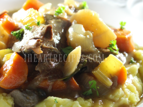 Smothered Top Round Roast Beef