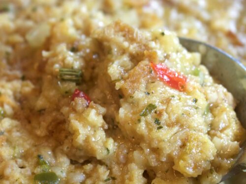 Cornbread Dressing w/ Sausage ( Dollar Tree Gourmet Recipe)